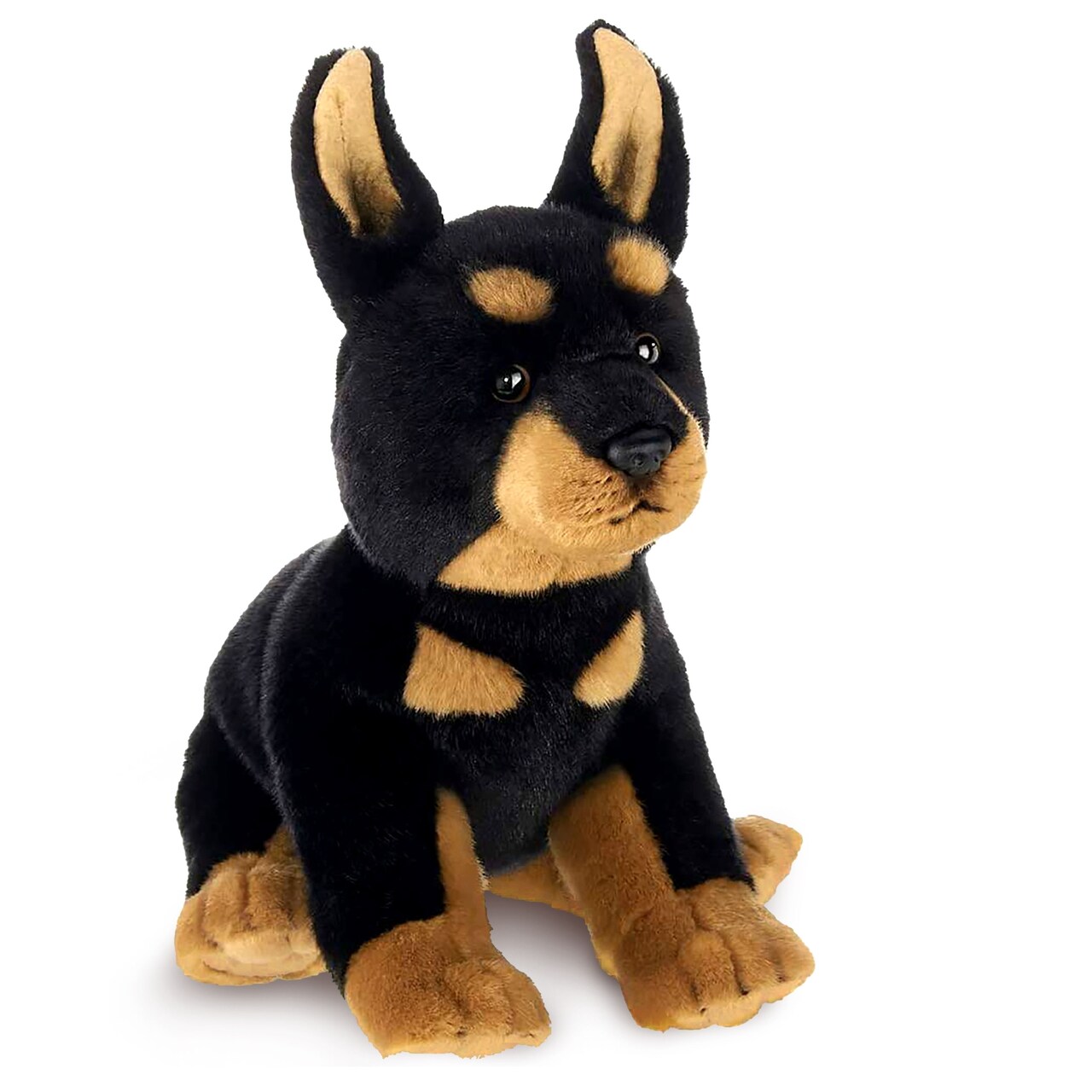 Bearington Thor The Doberman Stuffed Animal, 13 Inches Stuffed Animal Dog, For Ages 3-14